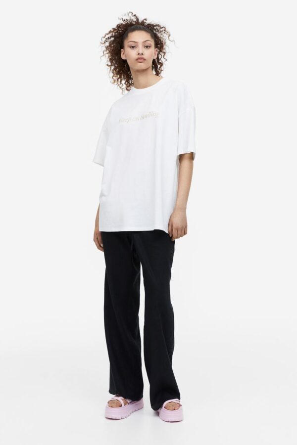 Oversized Motif T-shirt - Imagen 2