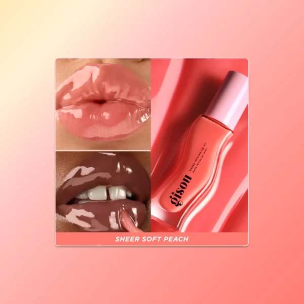 GISOU HONEY INFUSED LIP OIL - BEE-LLINI PEACH - Imagen 2