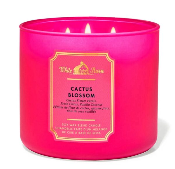 BATH & BODY WORKS (VELA 3 MECHAS) - CACTUS BLOSSOM