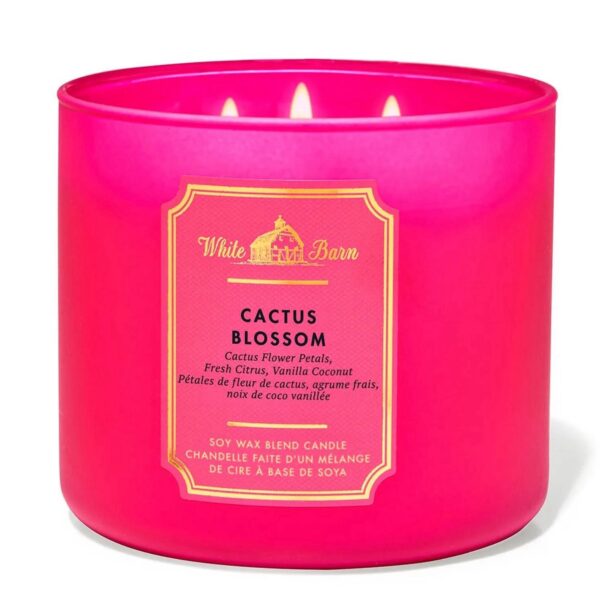 BATH & BODY WORKS (VELA 3 MECHAS) - CACTUS BLOSSOM