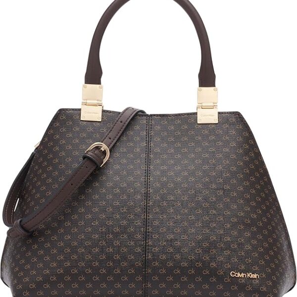 CALVIN KLEIN - GRANITE GEOMETRIC SATCHEL