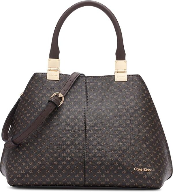 CALVIN KLEIN - GRANITE GEOMETRIC SATCHEL