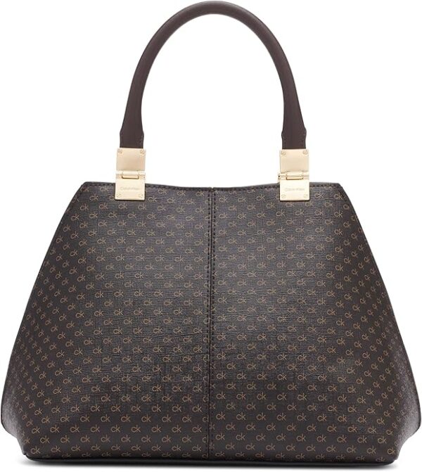 CALVIN KLEIN - GRANITE GEOMETRIC SATCHEL - Imagen 2
