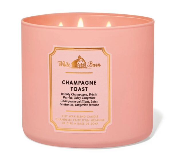 BATH & BODY WORKS (VELA 3 MECHAS) - CHAMPAGNE TOAST