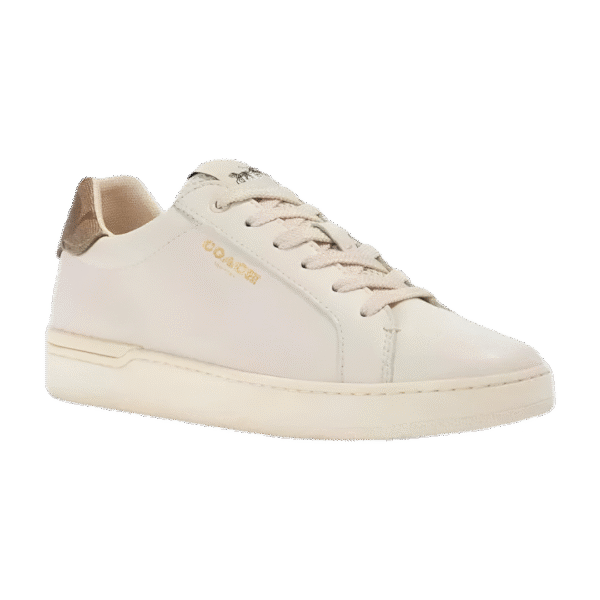 COACH - CLIP LEATHER LOW TOP CAHLK/KHAKI MUJER