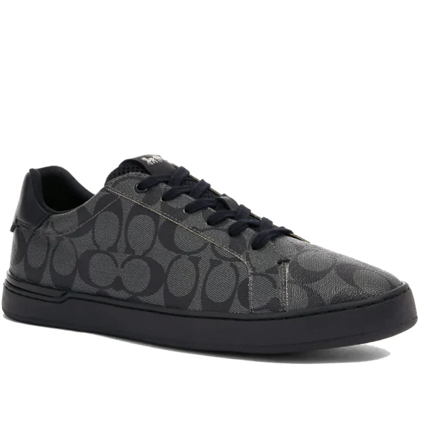 COACH- CLIP LOW TOP CHARCOAL-BLACK HOMBRE