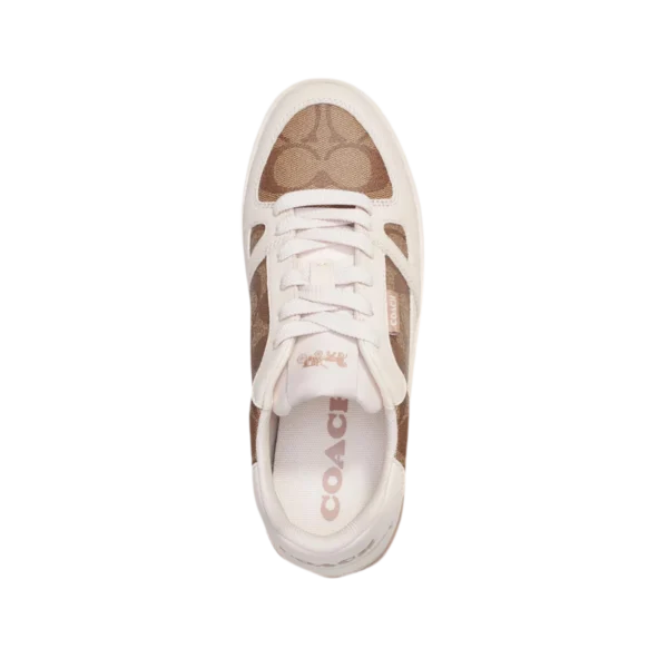 COACH - CLIP SIGNATURE COURT KAHKI/CHALK MUJER - Imagen 3