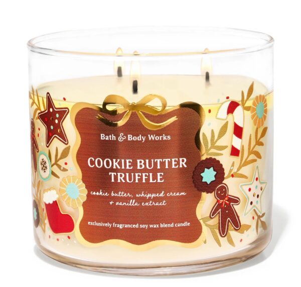 BATH & BODY WORKS (VELA 3 MECHAS) - COOKIE BUTTER TRUFFLE