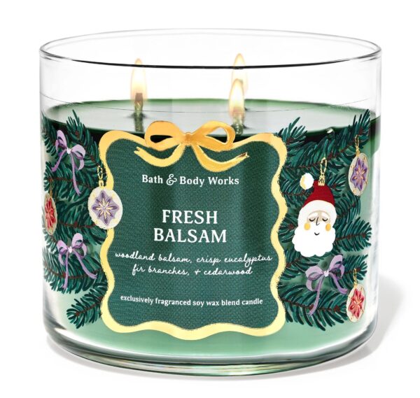BATH & BODY WORKS (VELA 3 MECHAS) - FRESH BALSAM