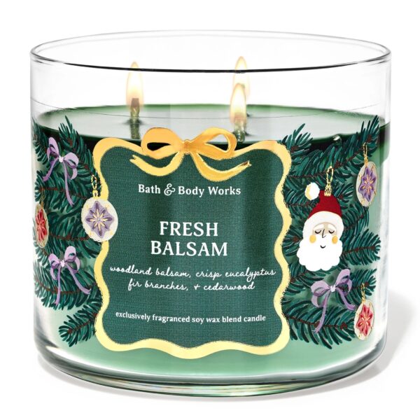 BATH & BODY WORKS (VELA 3 MECHAS) - FRESH BALSAM