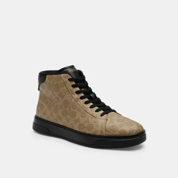 COACH - HIGH LINE SIGNATURE HIGH TOP KHAKI/BLACK HOMBRE