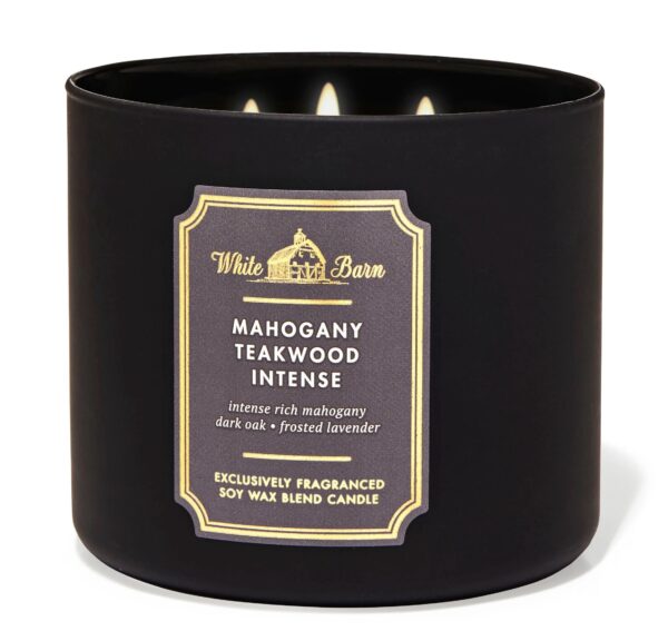 BATH & BODY WORKS (VELA 3 MECHAS) - MAHOGANY TEAKWOOD INTENSE