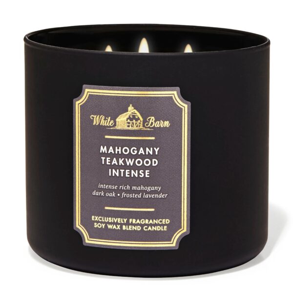 BATH & BODY WORKS (VELA 3 MECHAS) - MAHOGANY TEAKWOOD INTENSE