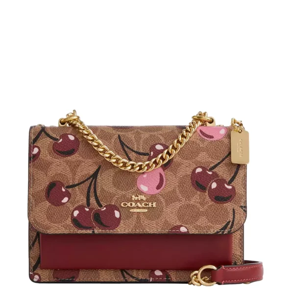 COACH - MINI KLARE CROSSBODY BAG SIGNATURE CHERRY