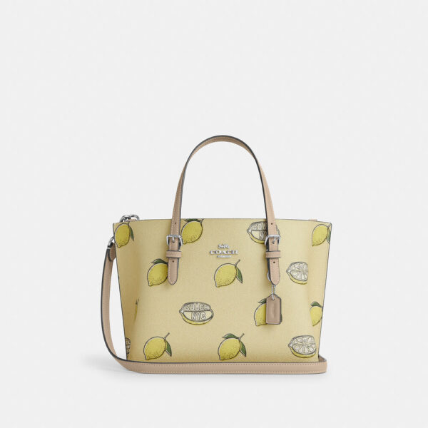 COACH - MOLLIE TOTE BAG 25 LEMON GARDEN GLADE