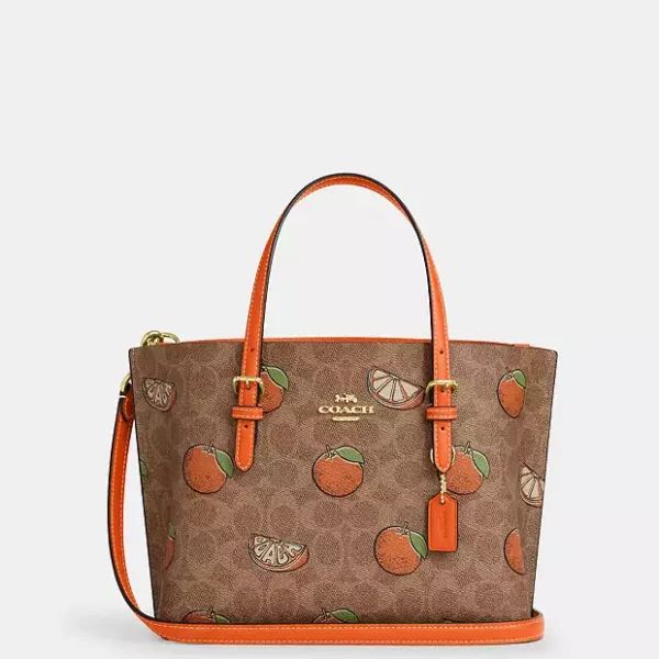 COACH - MOLLIE TOTE BAG 25 ORANGE