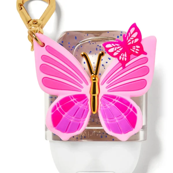 BATH & BODY WORKS ANTIBACTERIA PORTA ANTIBACTERIAL - PINK BUTTERFLIES