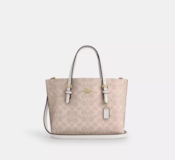 COACH - SIGNATURED MOLLIE 24 SAND CHALK