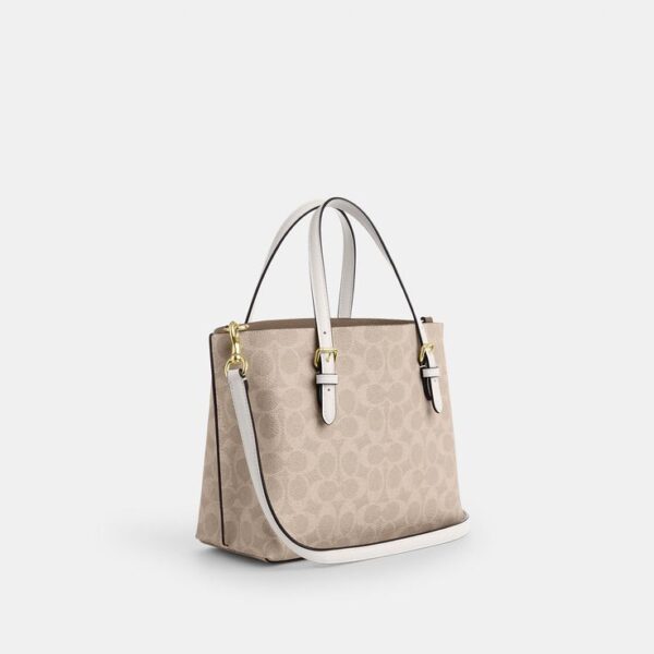 COACH - SIGNATURED MOLLIE 24 SAND CHALK - Imagen 2