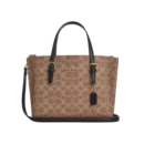 COACH - SIGNATURED MOLLIE 24 TAN BLACK