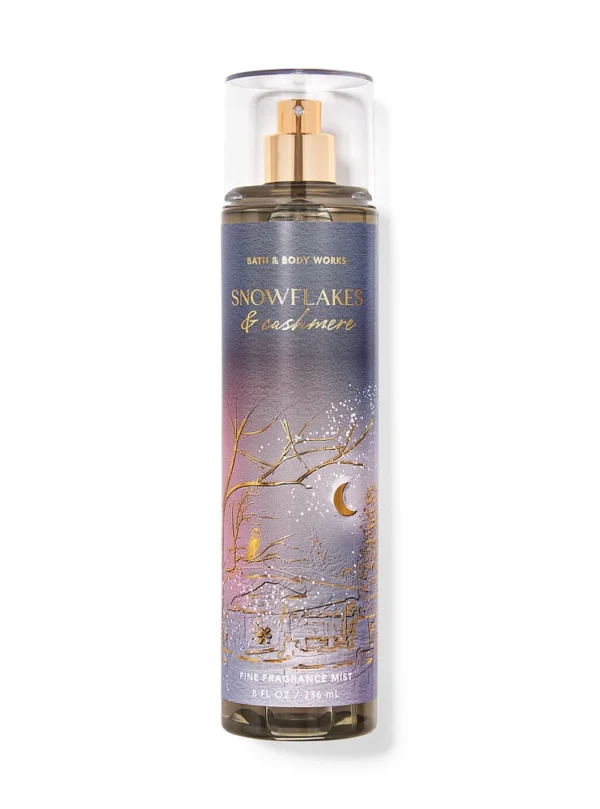 BATH & BODY WORKS FINE FRAGANCE MIST - SNOWFLAKES & CASHMERE