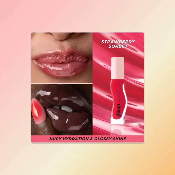 GISOU HONEY INFUSED LIP OIL - STRAWBERRY SORBET - Imagen 2