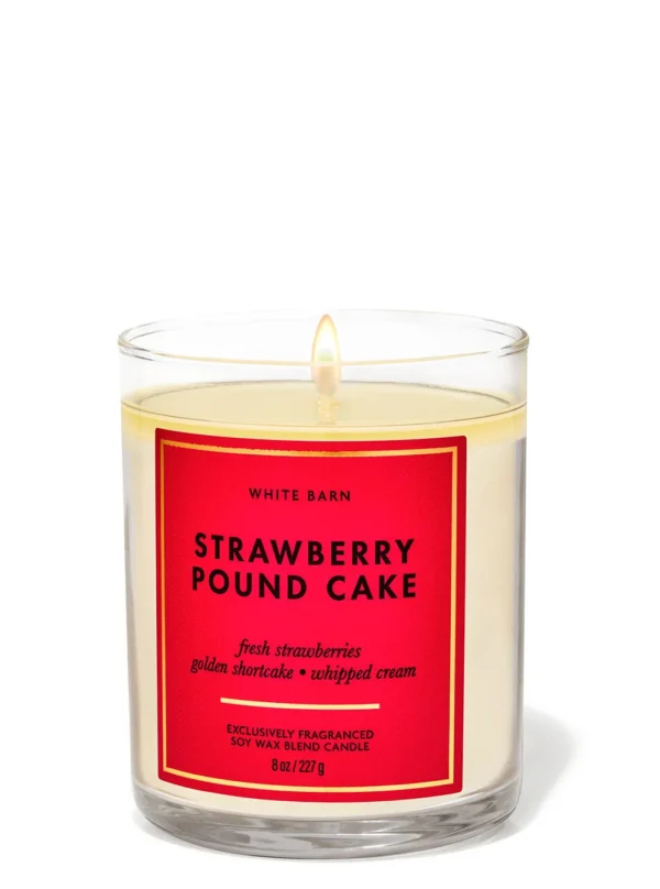 BATH & BODY WORKS (VELA 1 MECHA) - STRAWBERRY POUND CAKE