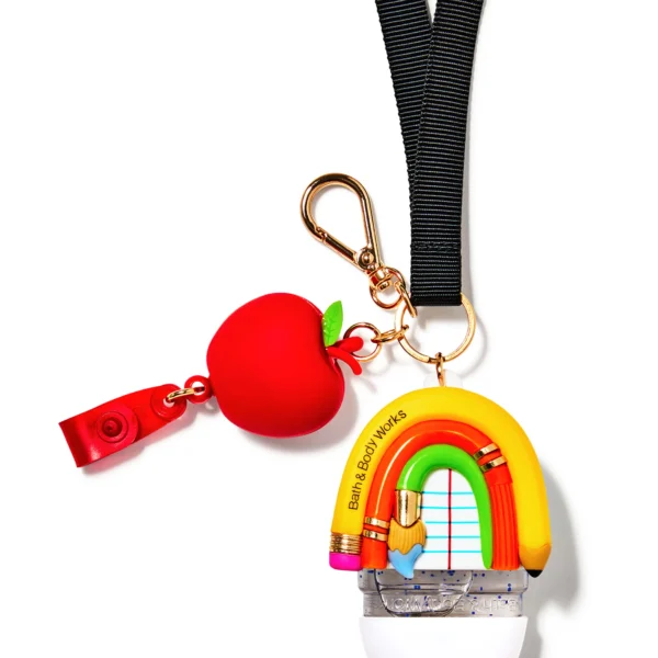 BATH & BODY WORKS ANTIBACTERIA PORTA ANTIBACTERIAL - TEACHER VIBES LANYARD