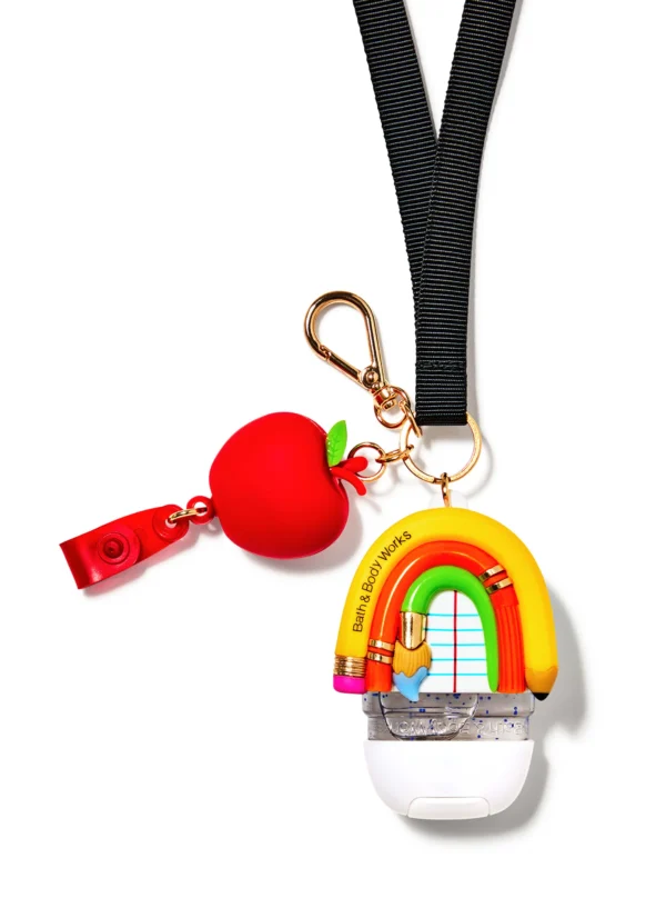 BATH & BODY WORKS ANTIBACTERIA PORTA ANTIBACTERIAL - TEACHER VIBES LANYARD