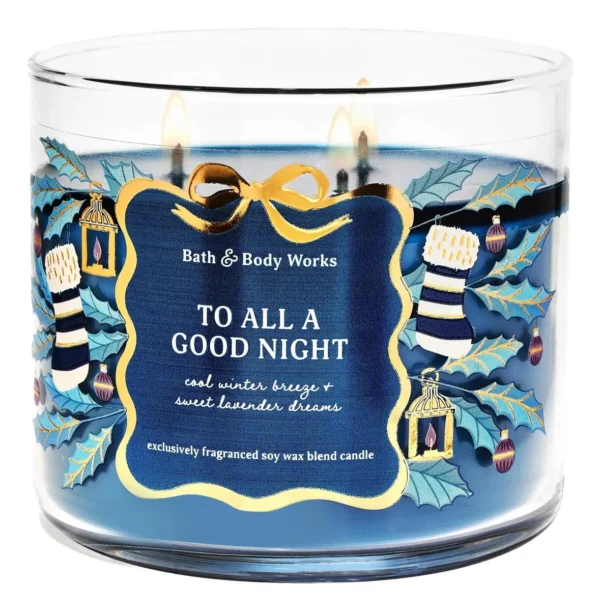 BATH & BODY WORKS (VELA 3 MECHAS) - TO ALL A GOOD NIGHT