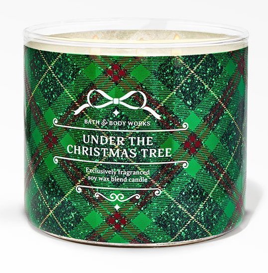 BATH & BODY WORKS (VELA 3 MECHAS) - UNDER THE CHRISTMAS TREE