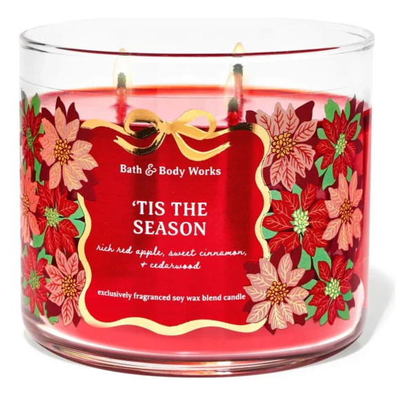 BATH & BODY WORKS (VELA 3 MECHAS) - ´TIS THE SEASON