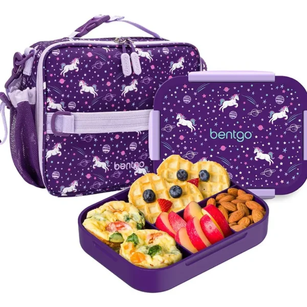 BENTGO KISDS LUNCH SET MORADO UNICORNIOS