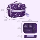 BENTGO KISDS LUNCH SET MORADO UNICORNIOS