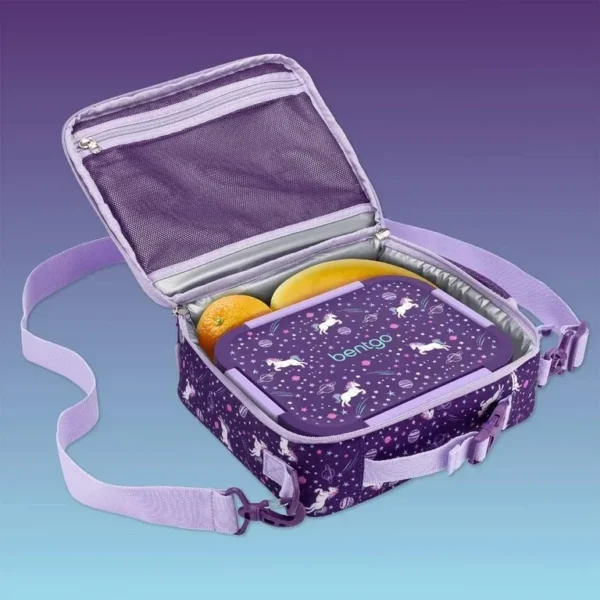 BENTGO KISDS LUNCH SET MORADO UNICORNIOS - Imagen 3