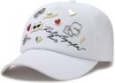 KARL LAGERFELD - CHARMS BASEBALL CAP PINS WHITE