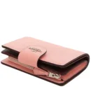 COACH MEDIUM CORNER ZIP WALLET - LIGHT PINK