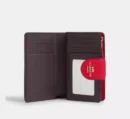 COACH MRDIUM CORNER ZIP - BOLD RED