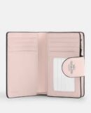 COACH MRDIUM CORNER ZIP WALLET IN SIGNATURE LEATHER - BLUSH
