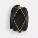 COACH PUCH SQUARE WRISTLET IN SIGNATURE - WALNUT/BLACK