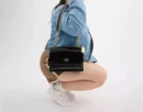 COACH SIGNATURE PATTERN KLARE CROSSBODY BLACK