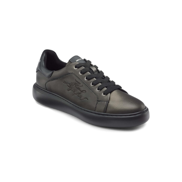 KARL LAGERFELD - PARIS SILVER  LEATHER MAN MADE HOMBRE