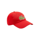 LACOSTE - GORRA DE ALGODÓN ROJA