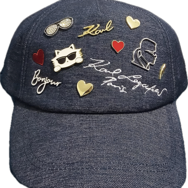 KARL LAGERFELD - CHARMS BASEBALL CAP PINS BLUE