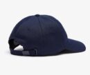 LACOSTE - GORRA DE ALGODÓN AZUL