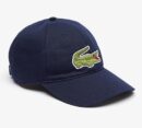 LACOSTE - GORRA DE ALGODÓN AZUL