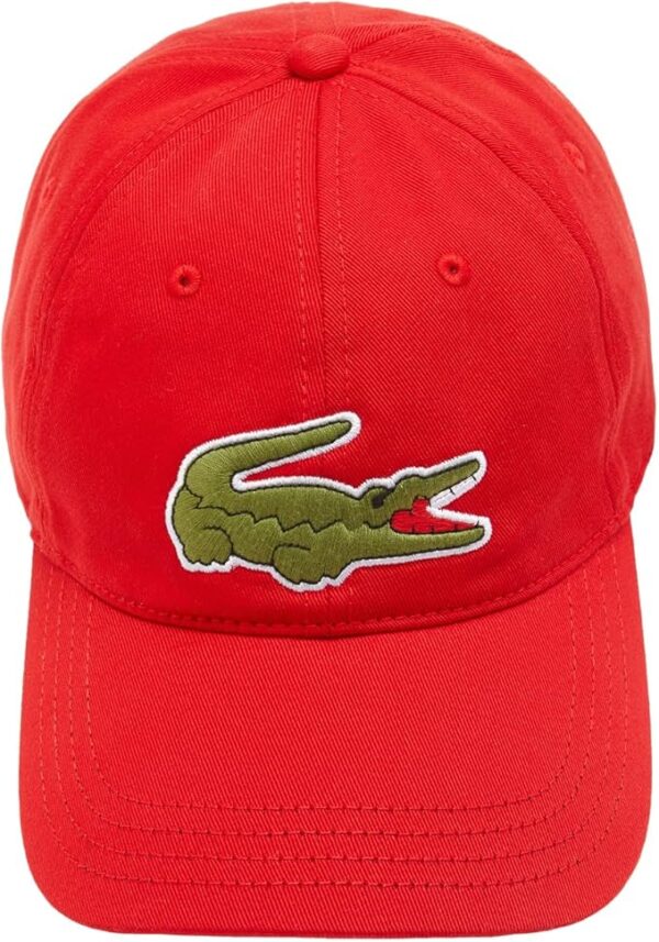 LACOSTE - GORRA DE ALGODÓN ROJA