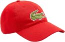 LACOSTE - GORRA DE ALGODÓN ROJA