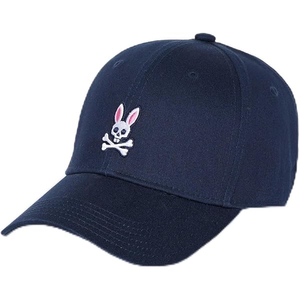 PSYCHO BUNNY - GORRA DE BEISBOL CLASICA NAVY BLUE