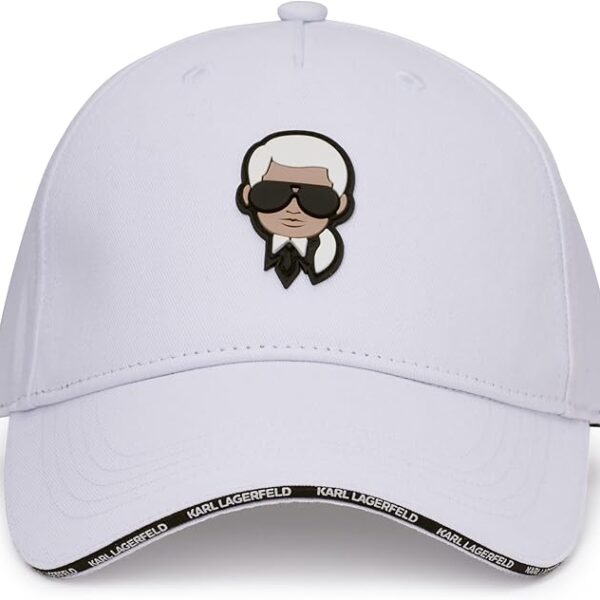 KARL LAGERFELD - GORRA LOGOTIPO HOMBRE BLANCA